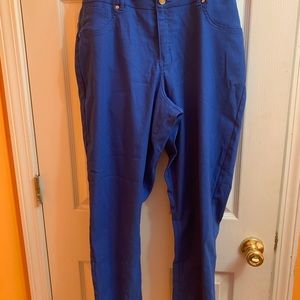 Royal blue colored jeans size 2x. Gently used